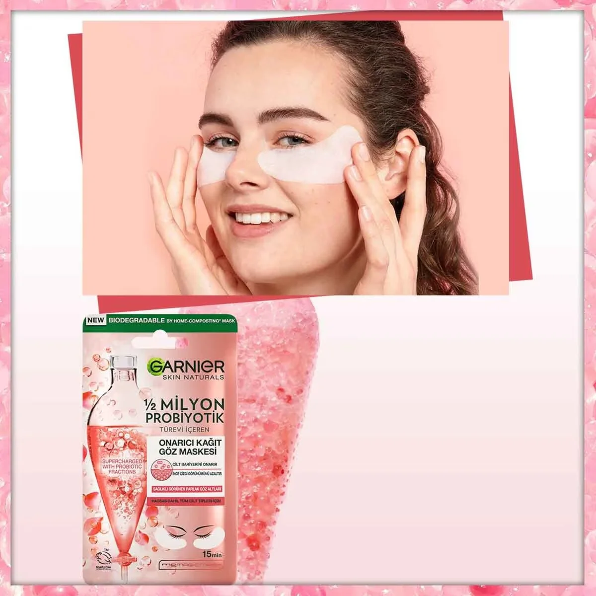 Восстановите сияние: Garnier Paper Eye Mask для глаз