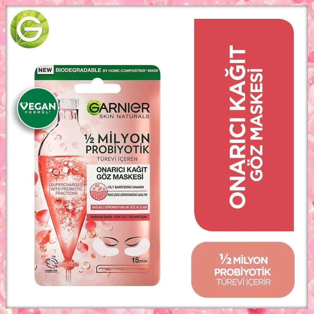 Восстановите сияние: Garnier Paper Eye Mask для глаз