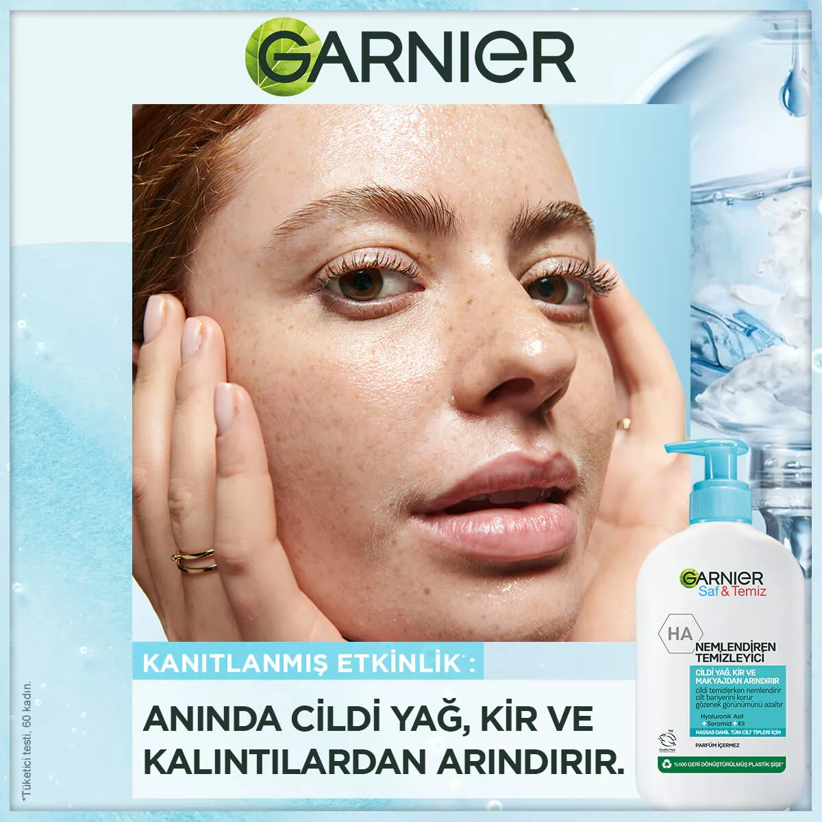 Очистите и увлажните кожу: Garnier Saf & Temiz