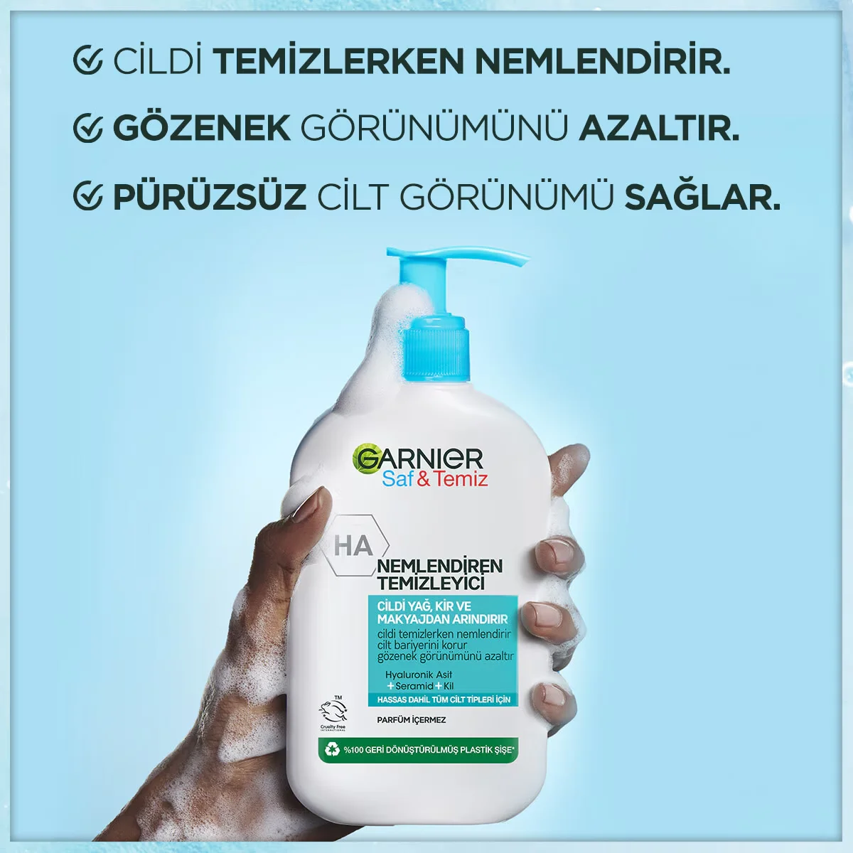 Очистите и увлажните кожу: Garnier Saf & Temiz