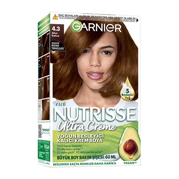 Garnier Nutrisse Intense Nourishing Hair Dye 160ml - Vegan Color