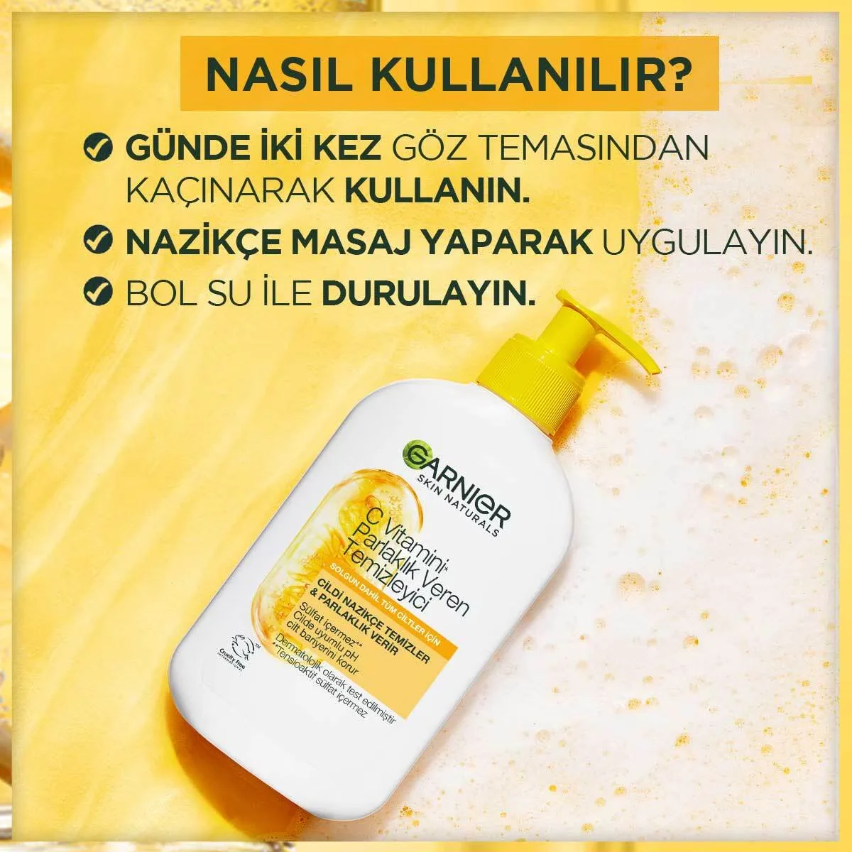 Очищающий гель Garnier с витамином C 250 мл