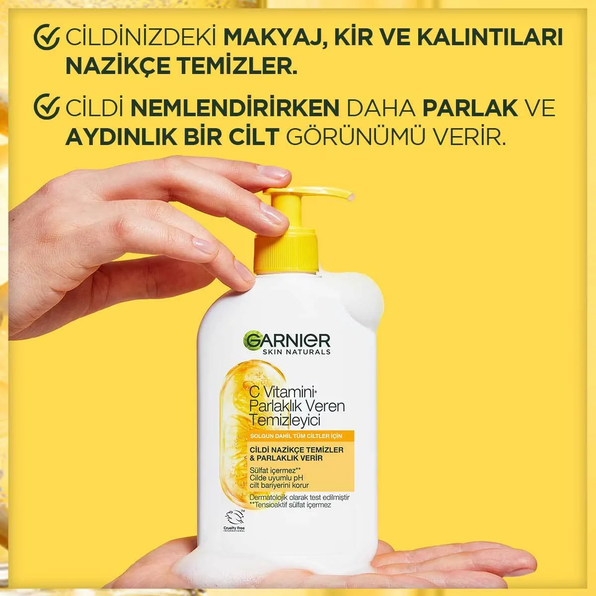 Очищающий гель Garnier с витамином C 250 мл