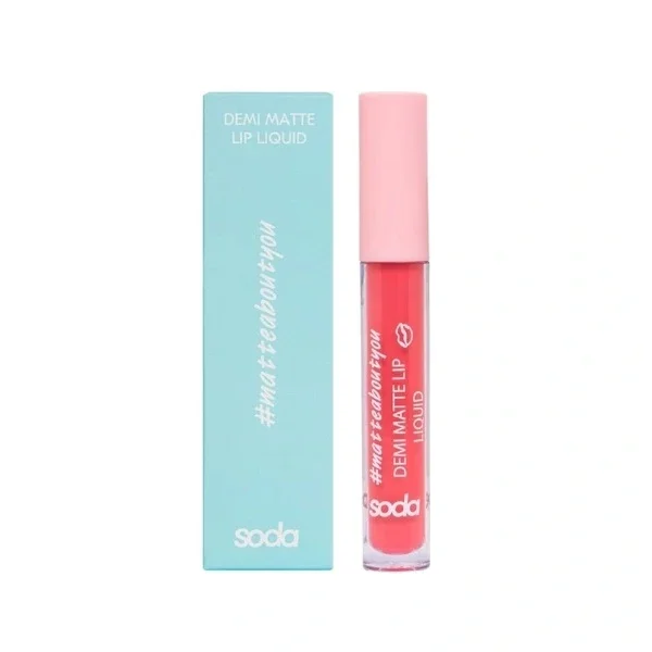 Soda Demi Matte Liquid Lipstick 001 so Cute