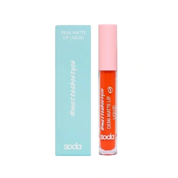 Soda Demi Matte Liquid Lipstick 004 crazy Carrot