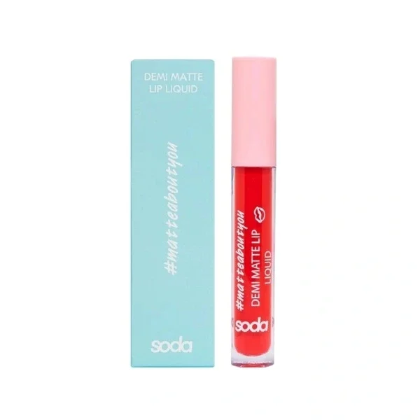 Soda Demi Matte Liquid Lipstick 005 be Bright