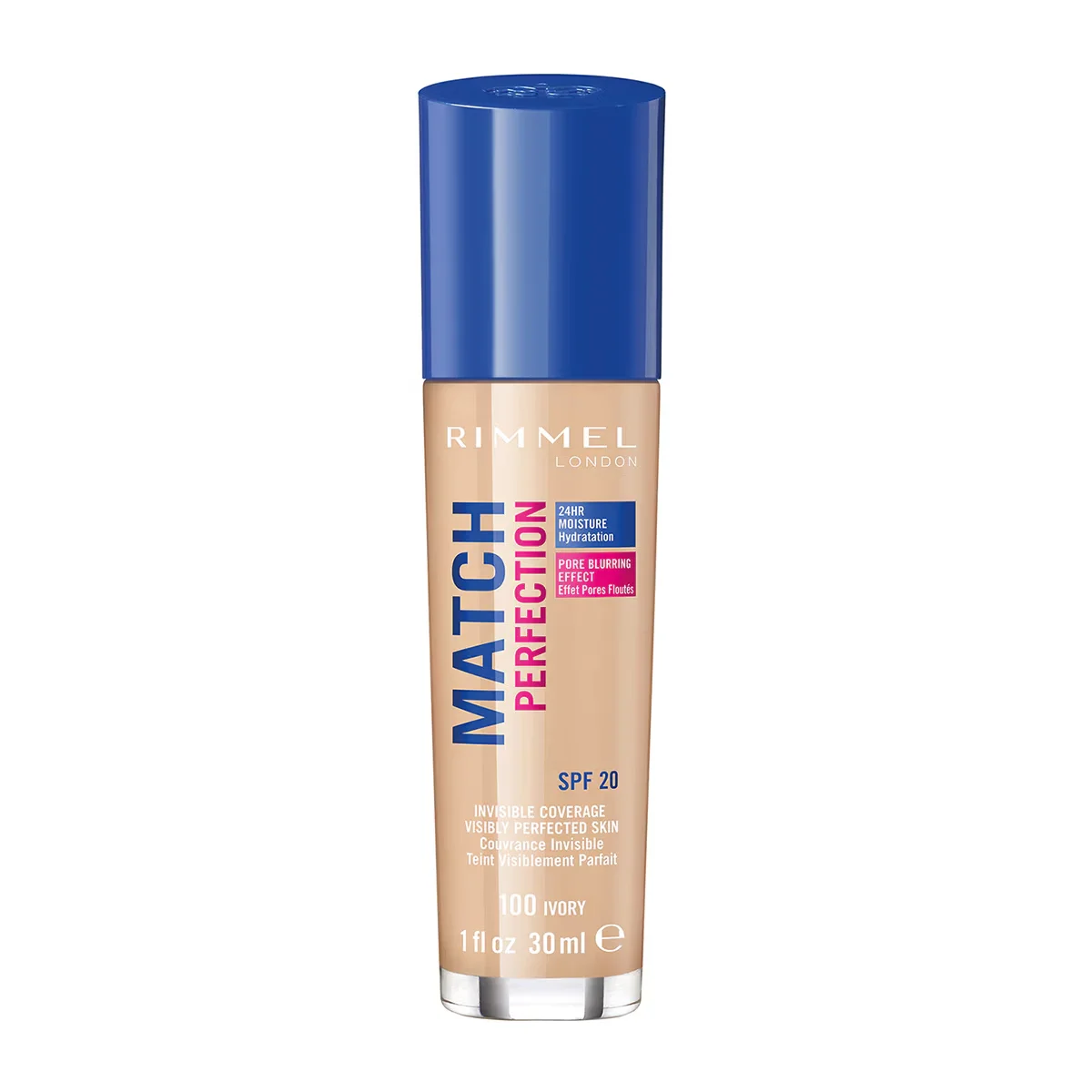 Rimmel London Match Perfection Foundation 100 Ivory - SPF 20