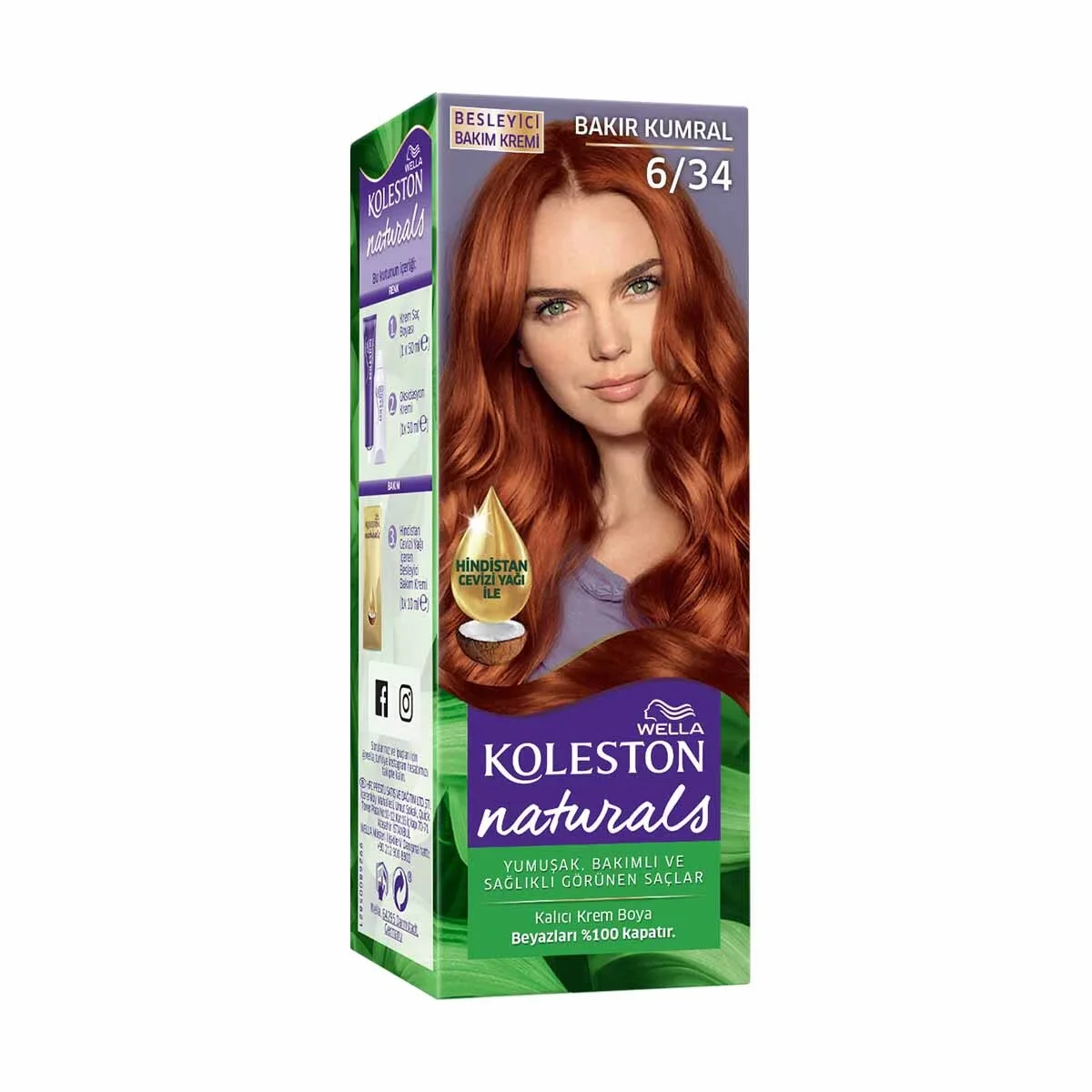 Wella Koleston Naturals Hair Dye Striking Copper 6/34