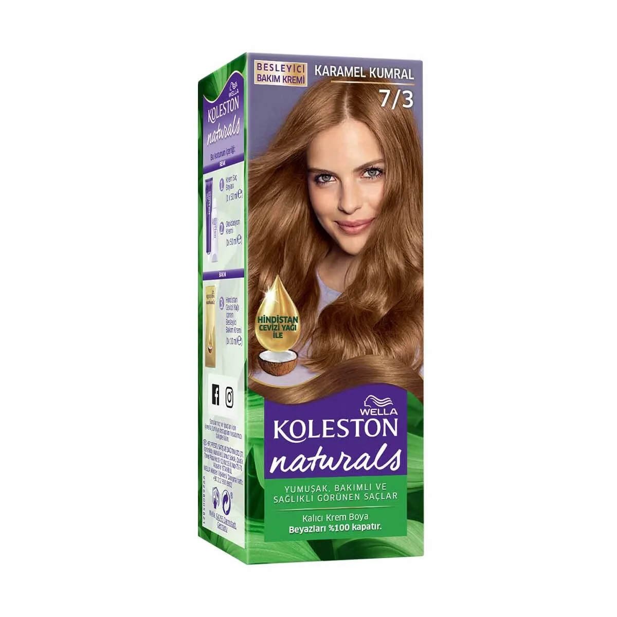 Wella Koleston Naturals Hair Dye 7/3 caramel Blonde