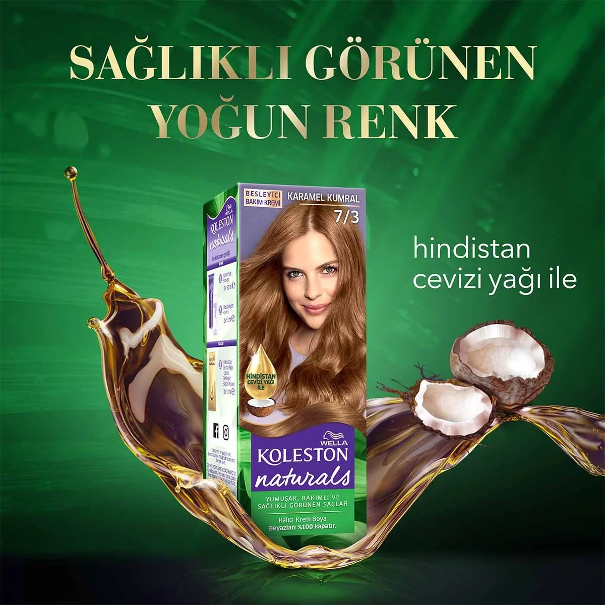 Wella Koleston Naturals 7/3 Karamellblond Haarfarbe