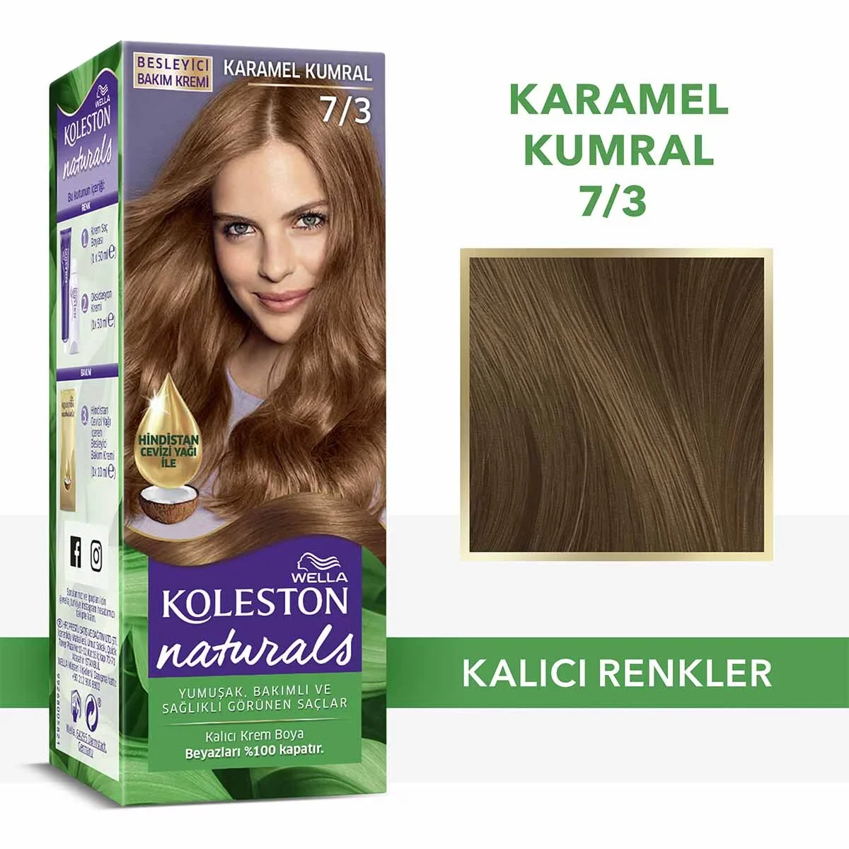 Wella Koleston Naturals 7/3 Karamellblond Haarfarbe
