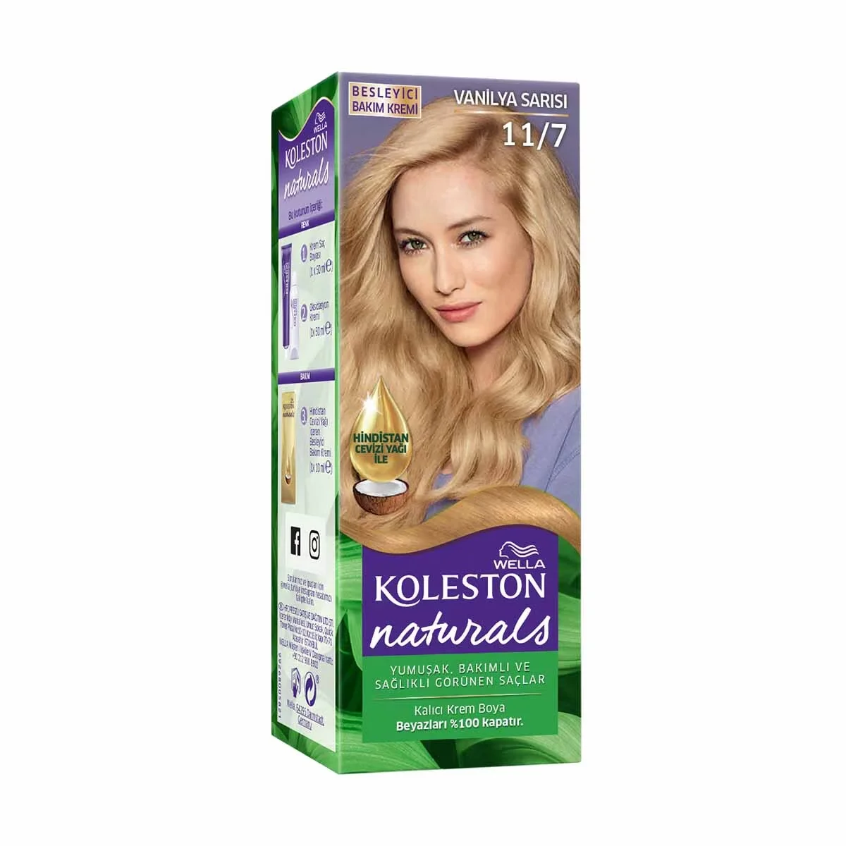 Wella Koleston Naturals Hair Dye 11/7 vanilla Blonde