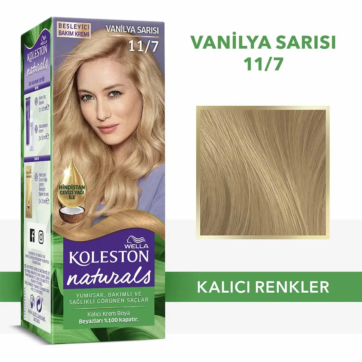 Wella Koleston Naturals 11/7 Vanilleblond Haarfarbe 60ml