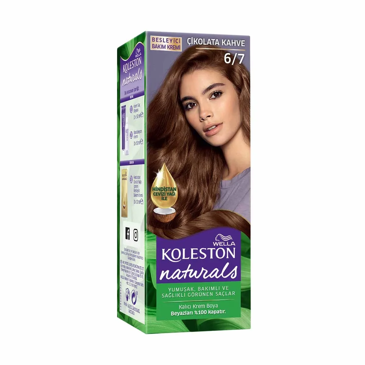 Wella Koleston Naturals Hair Dye 6/7 chocolate Brown