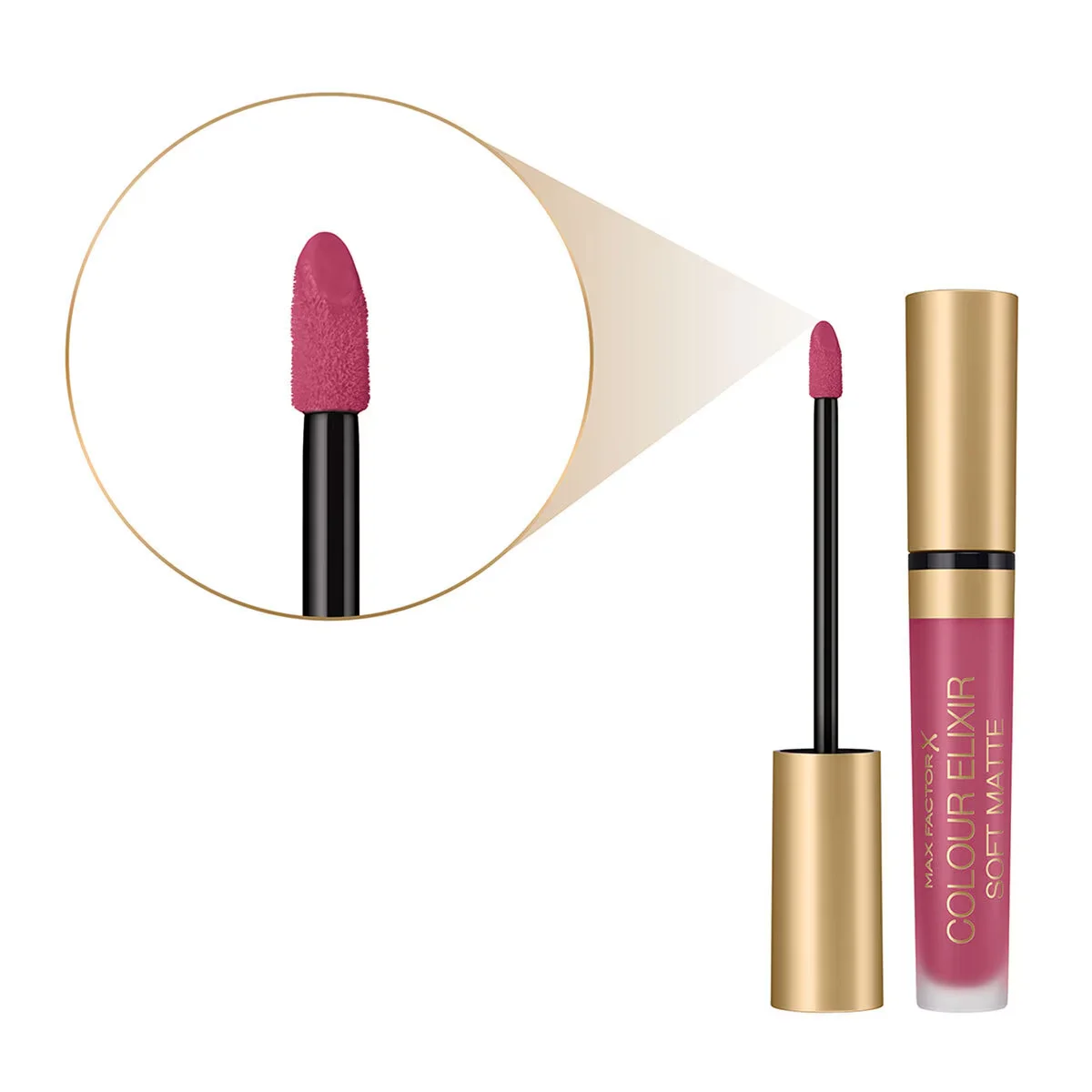 Max Factor أحمر شفاه سائل مطفي من ماكس فاكتور كولور إليكسير رقم 20 بلون الفاوانيا الوردي