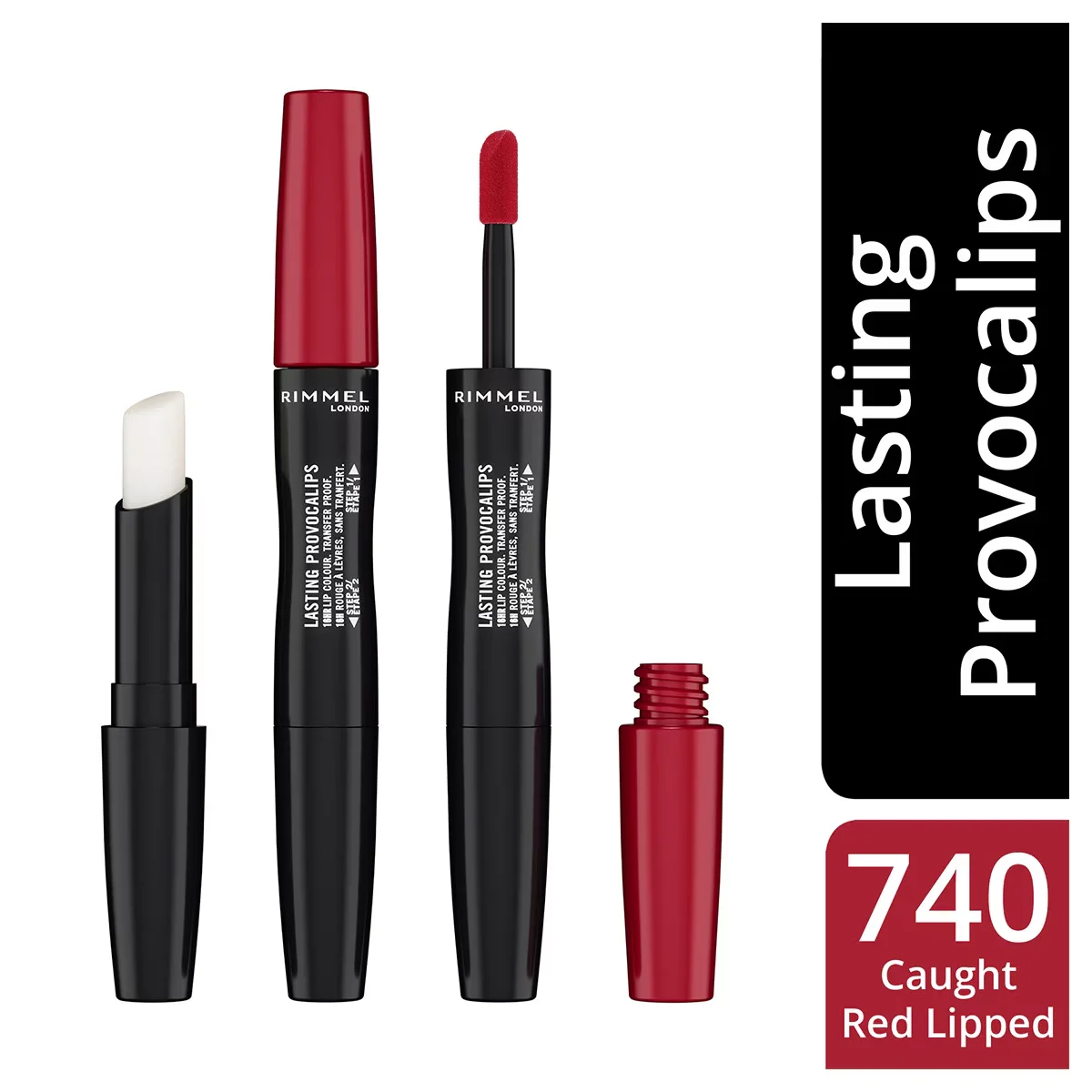 Rimmel London Provocalips Flüssiger Lippenstift - Caught Red Lipped 740
