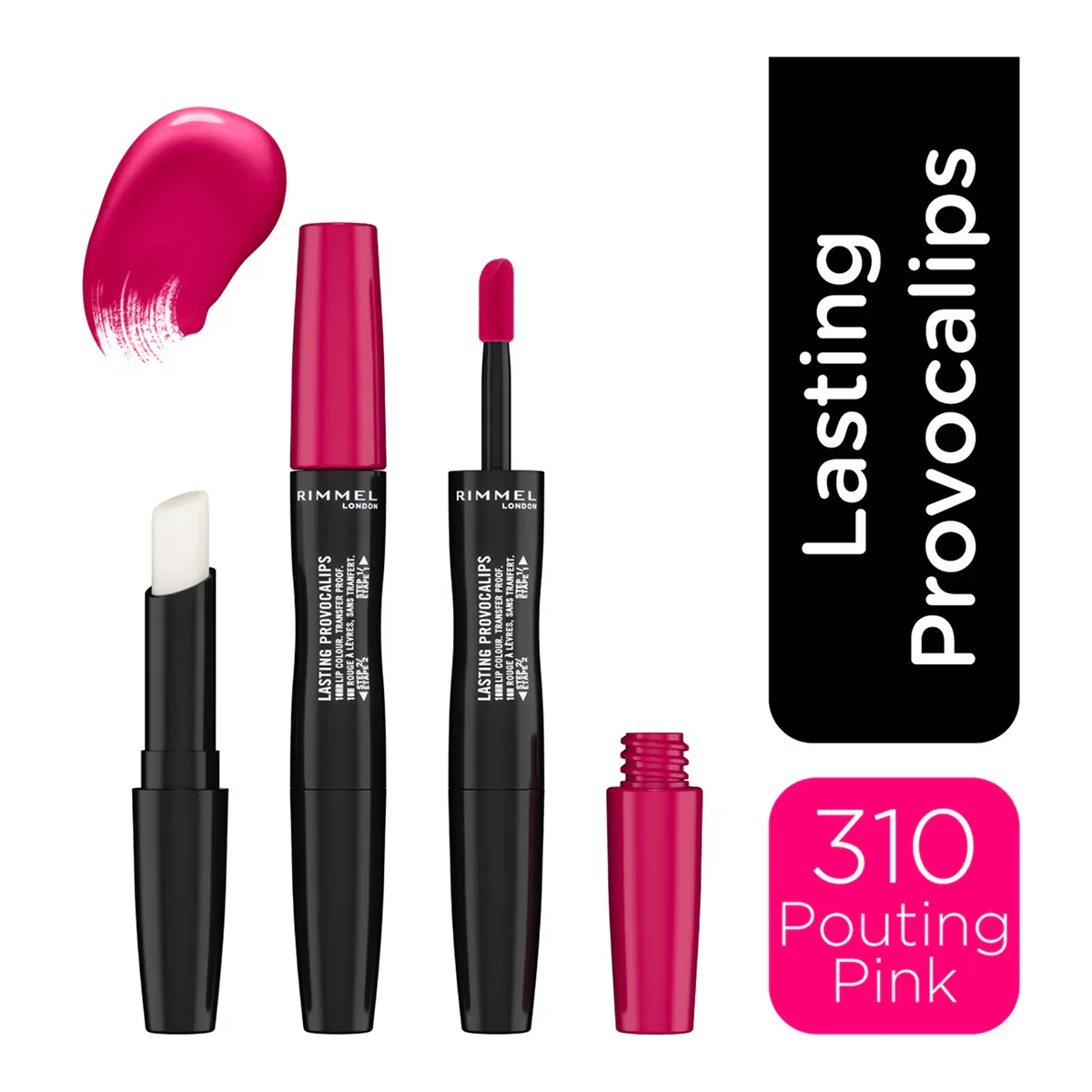 Rimmel London Provocalips Flüssiger Lippenstift - Pouting Pink 310