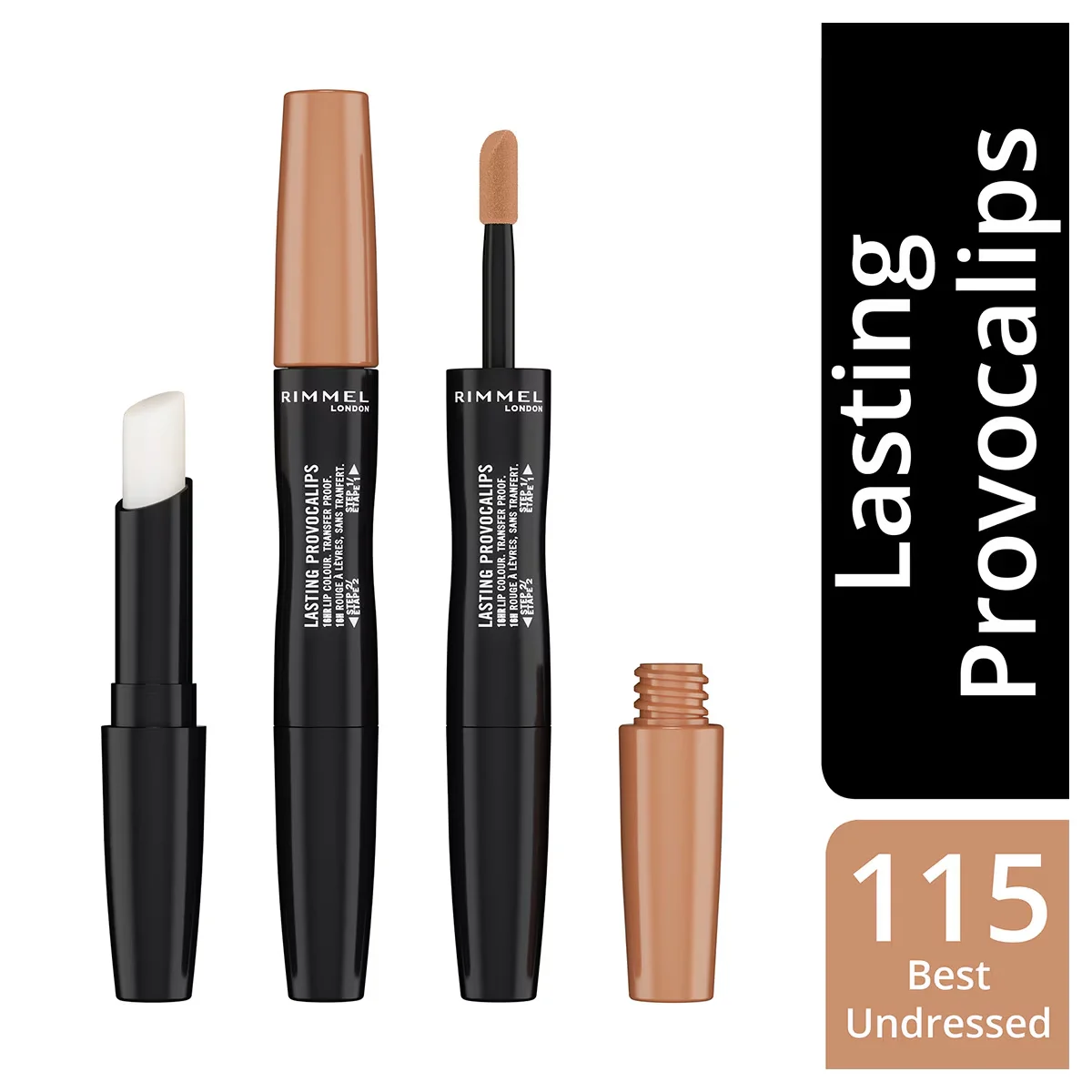 Rimmel London Provocalips Flüssiger Lippenstift, Best Undressed 115
