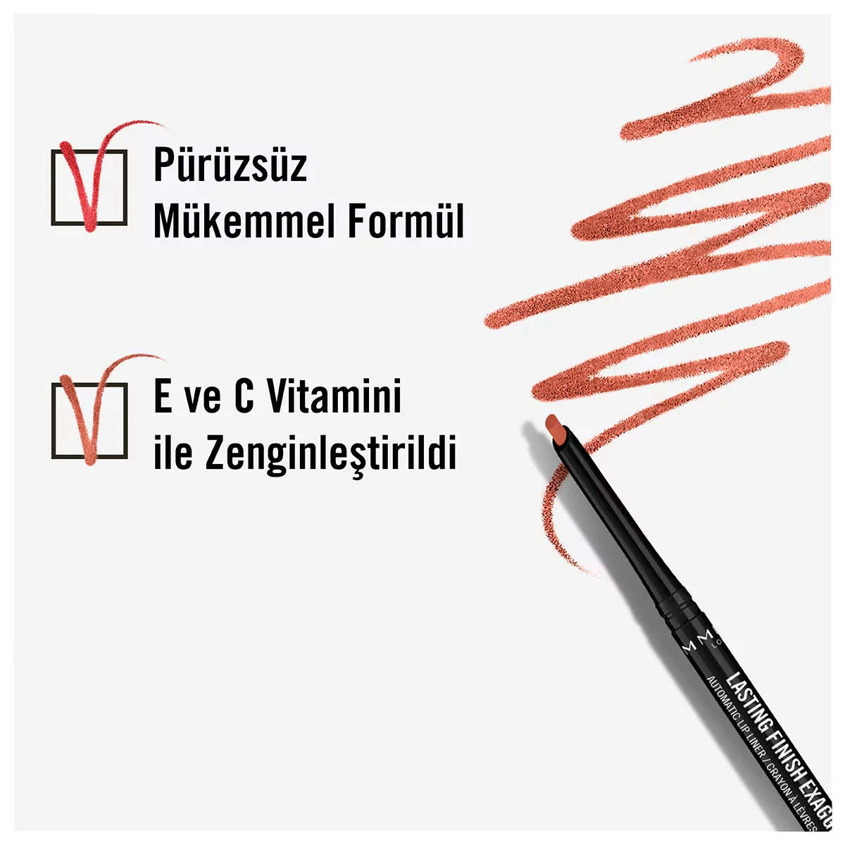 Rimmel London قلم تحديد الشفاه الأوتوماتيكي لاستينج فينيش إكساجيرييت من ريميل لندن روز أدكشن