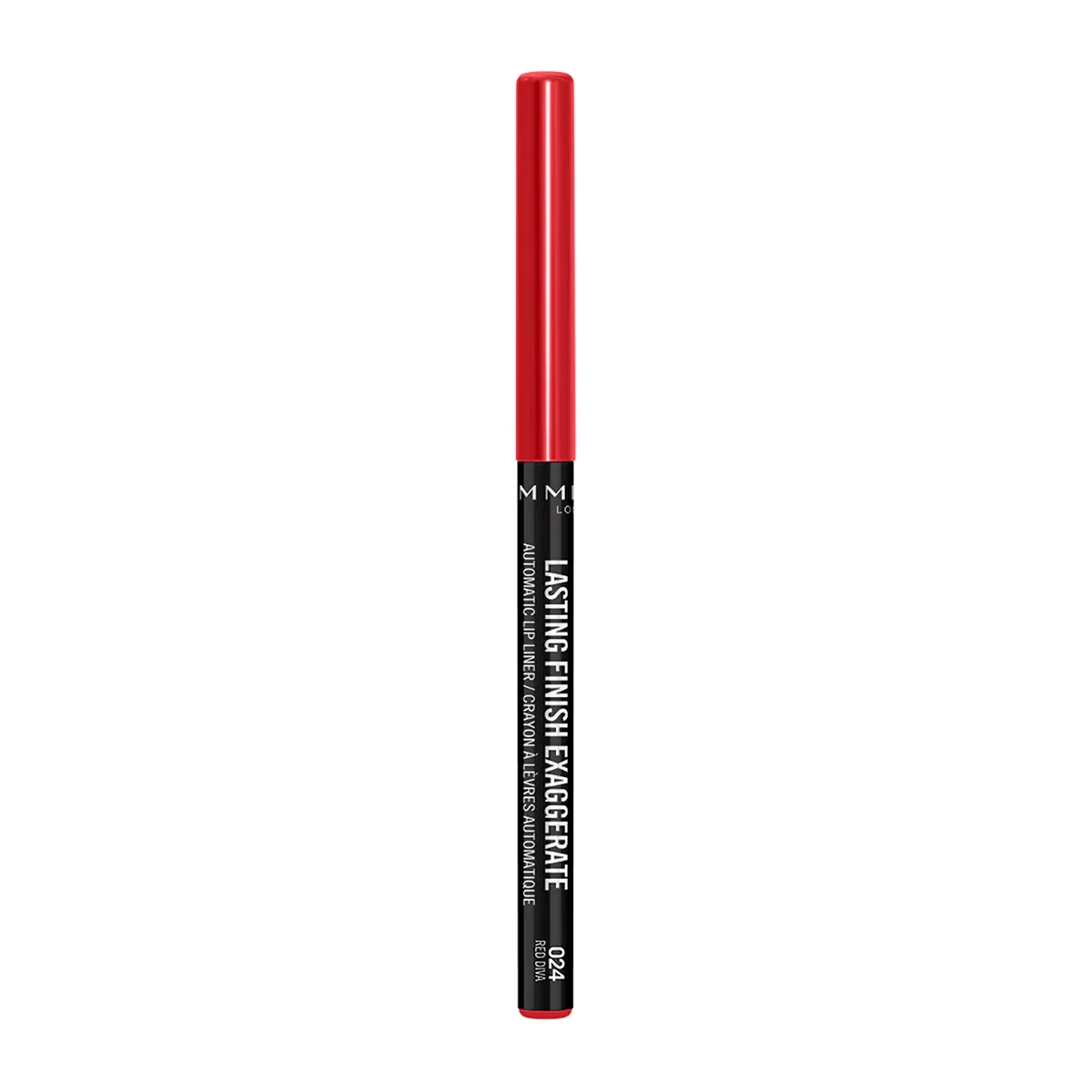 Rimmel London قلم تحديد الشفاه التلقائي لاستينج فينيش إكساجيرييت من ريميل لندن أحمر ديفا