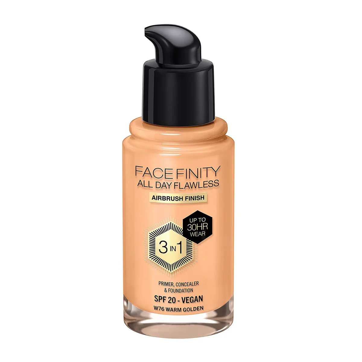 Max Factor Facefinity 3 in1 foundation No: 76 warm Golden