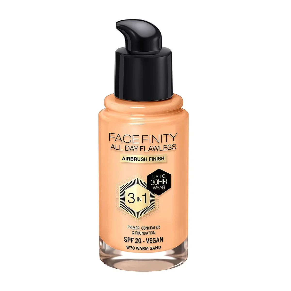 Max Factor كريم أساس ماكس فاكتور فيس فينيتي 3 في 1 رقم 70 رمل دافئ