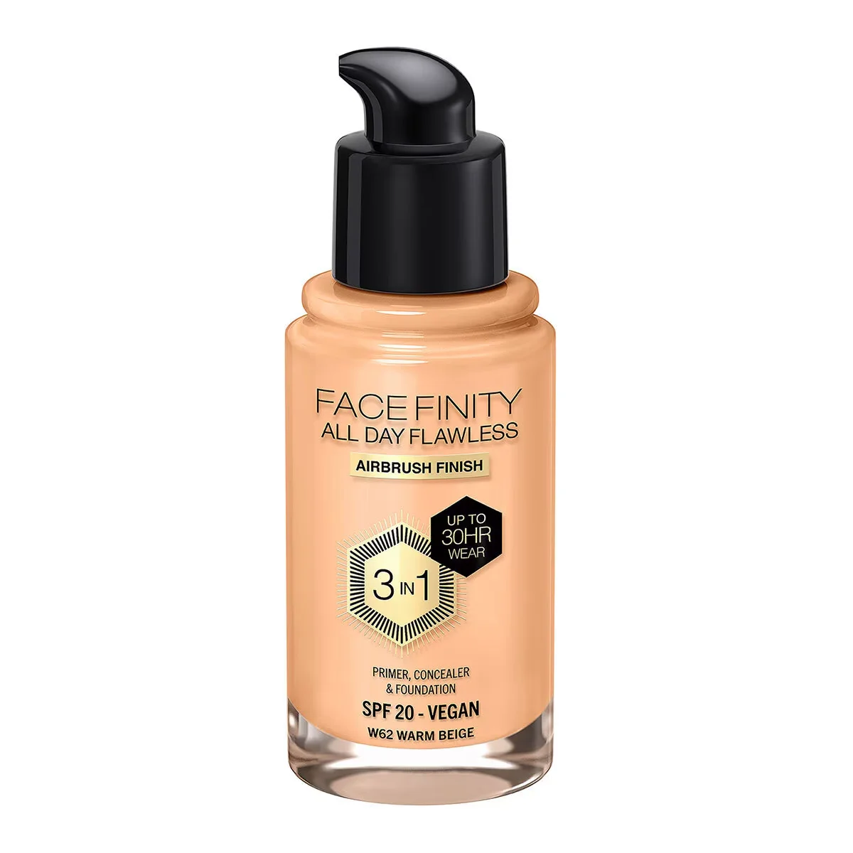 Max Factor كريم أساس ماكس فاكتور فيس فينيتي 3 في 1 رقم 62 بيج دافئ