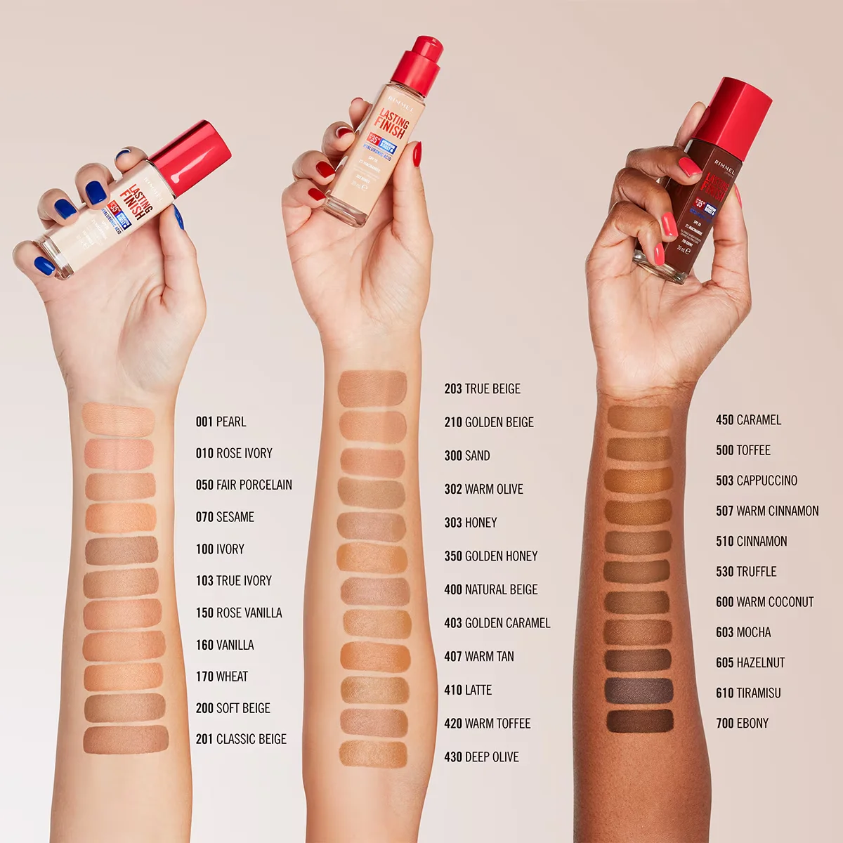 Rimmel London كريم أساس لاستينج فينيش من ريميل لندن 170 لون قمح