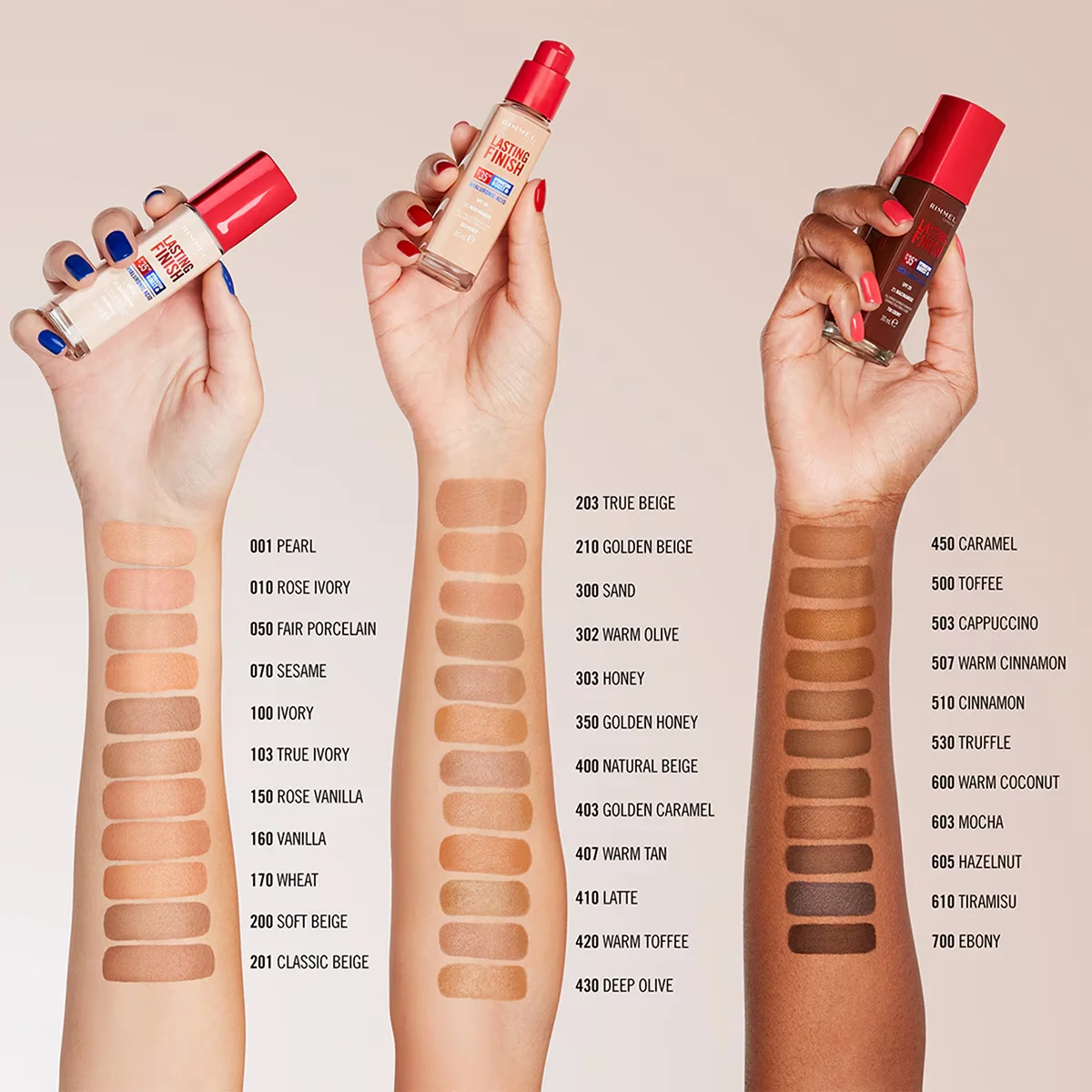 Rimmel Lasting Finish Foundation 35HR, Warm Olive, SPF20
