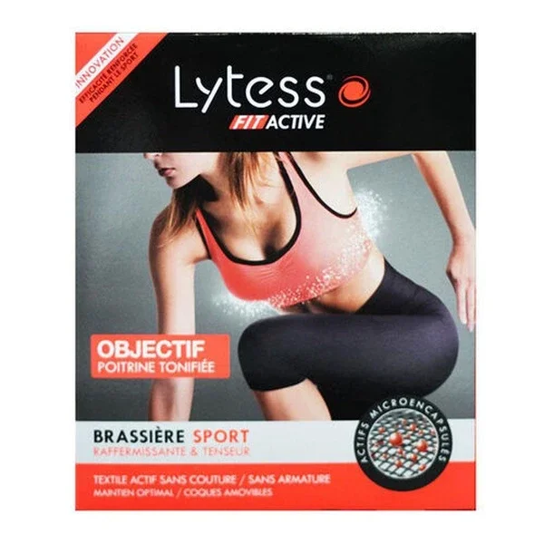 Lytess Fit Active Brassiere Sport Shaping Sports Bra Black Small Black/noir