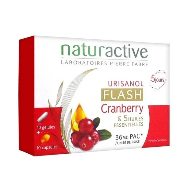 Naturactive Urisanol Flash Cranberry 10 + 10 capsules