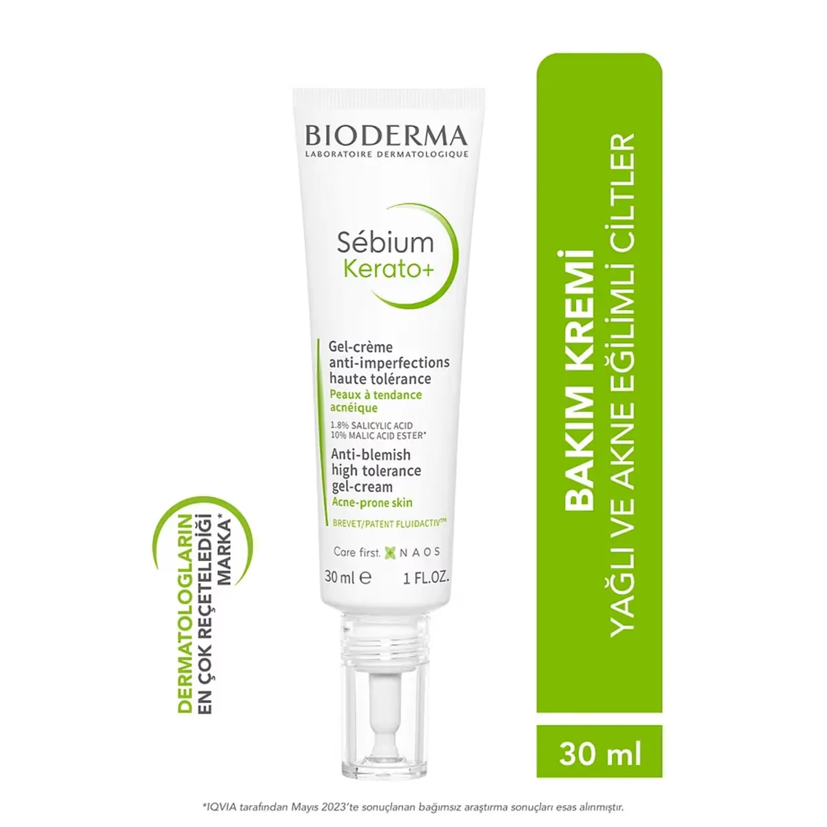 Bioderma Sebium Kerato Moisturizing Gel Cream 30 ml