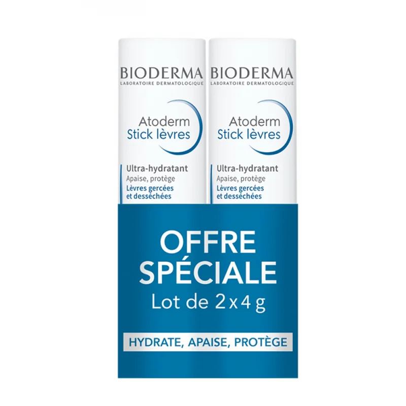 Bioderma Lip Balm - 2×4g
