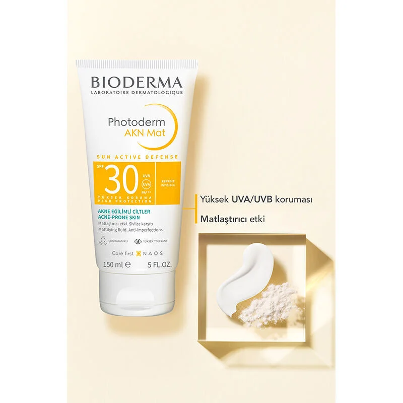 Bioderma Photoderm Akn Matte Spf30+ Sunscreen Cream 150 ml
