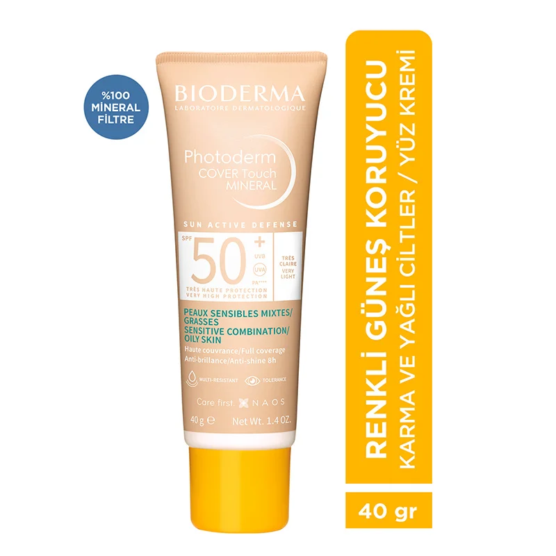 Bioderma Photoderm Cover Touch Mineral Spf50+ 40 gr - Very Light