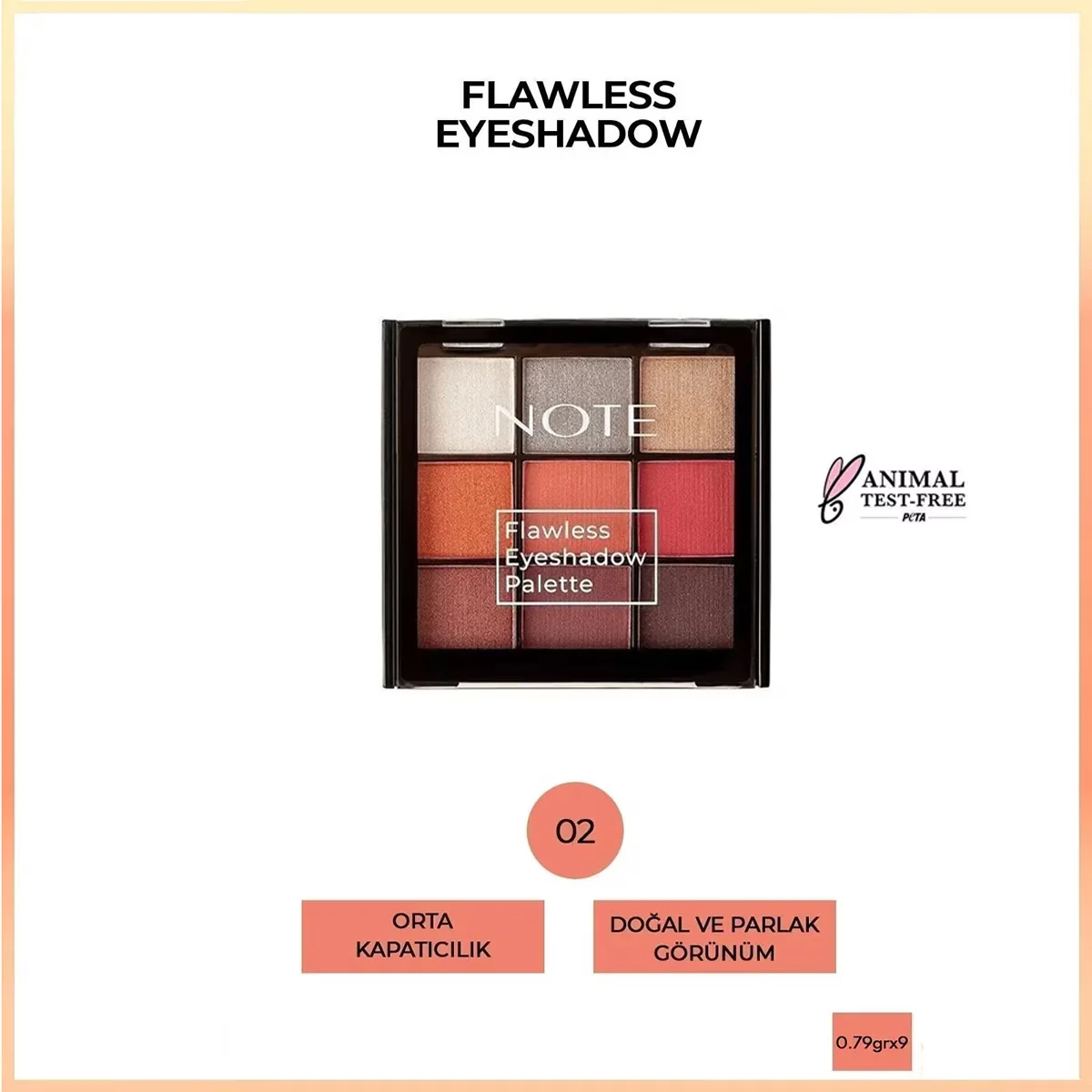 Note Flawless Eyeshadow Palette 02 romantic Date