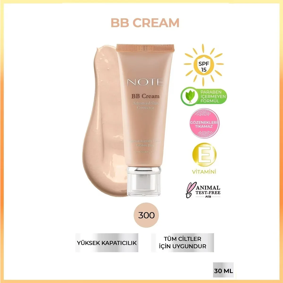 Note BB Cream Advanced Skin Corrector 300 - Hellbeige