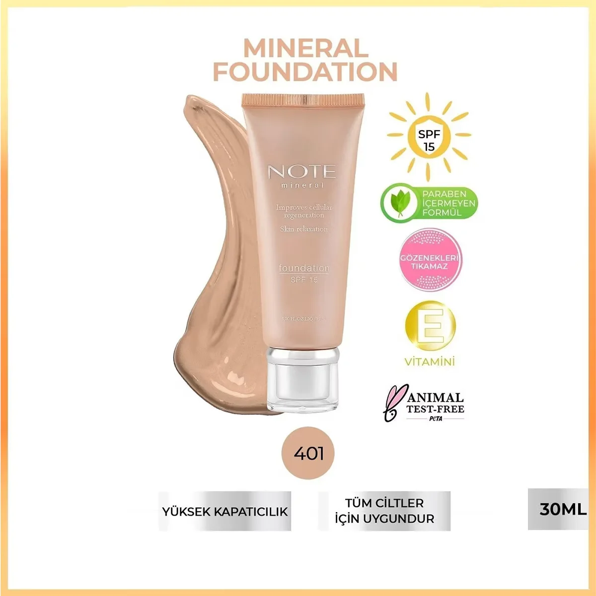 Минеральная основа для макияжа SPF 15 401 от Note