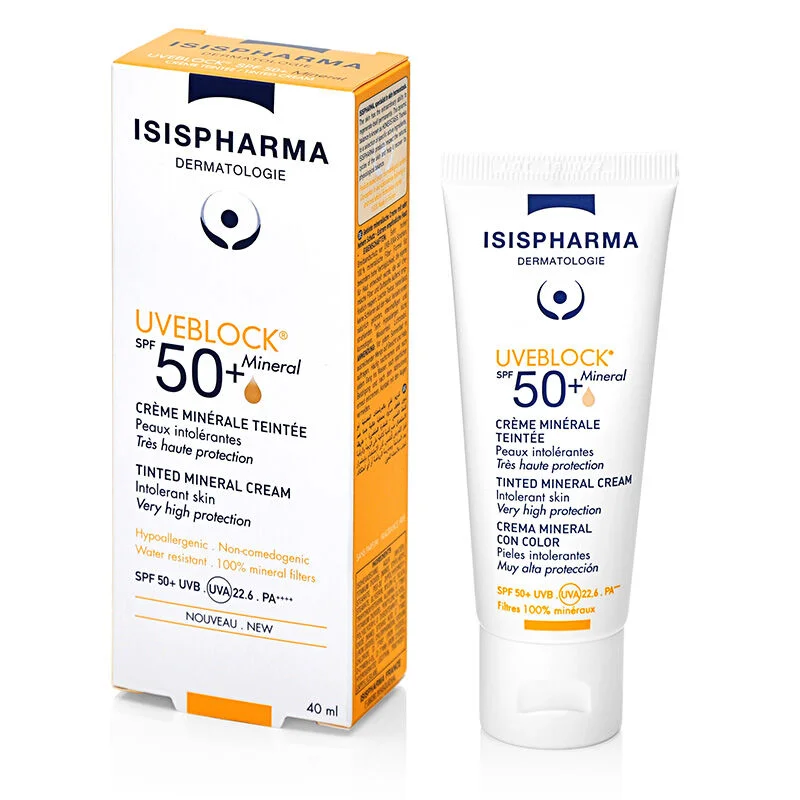 Isis Pharma Uveblock Spf 50+ Mineral Cream 40 ml - Tinted