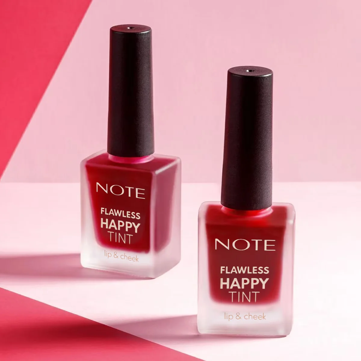 Note Flawless Happy Tint Lip & Cheek Lip And Cheek Color Liquid Blush 03 sweet Pink