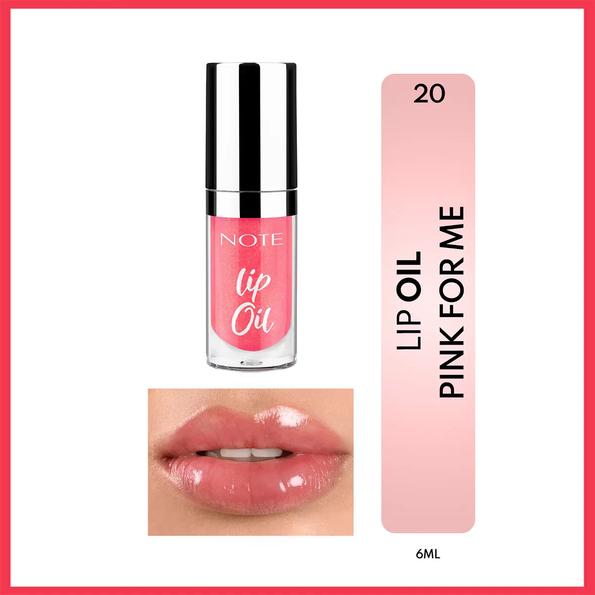 Note Lippenöl 20 - Pink Für Mich | Feuchtigkeitsspendend &amp; Glänzendes Finish