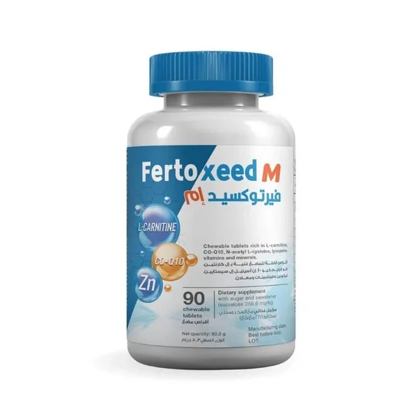 Men's Dietary Supplement for Sperm Strength, Chewable, Virtoxid by Sensilab, 90 Tablets