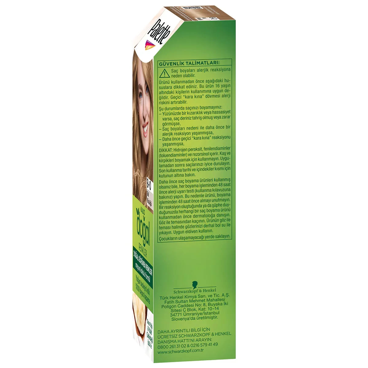 Palette Naturfarben Haarfarbe 8-0 Honig-Schaum