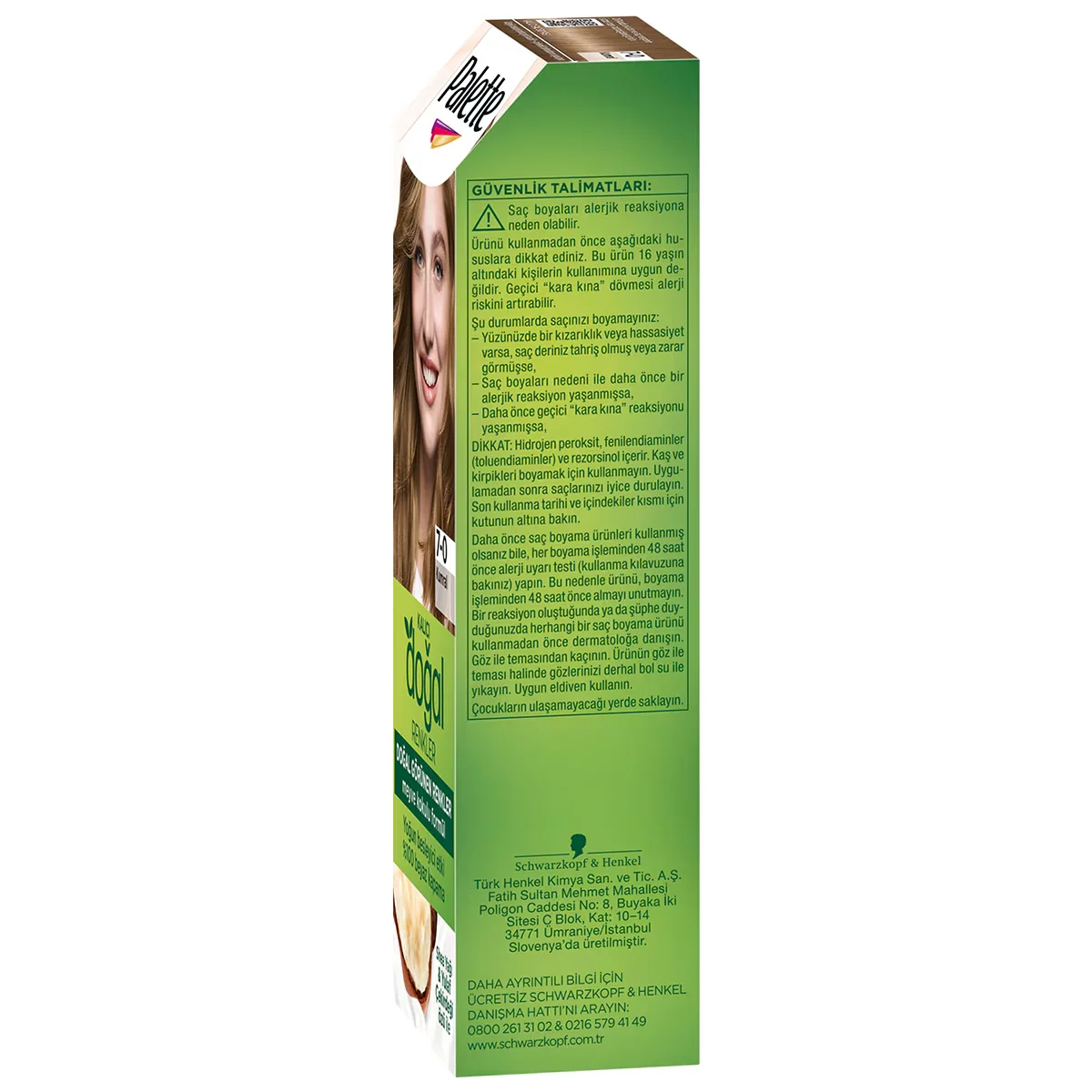 Palette Naturfarben 7-0 Blond Permanente Haarfarbe