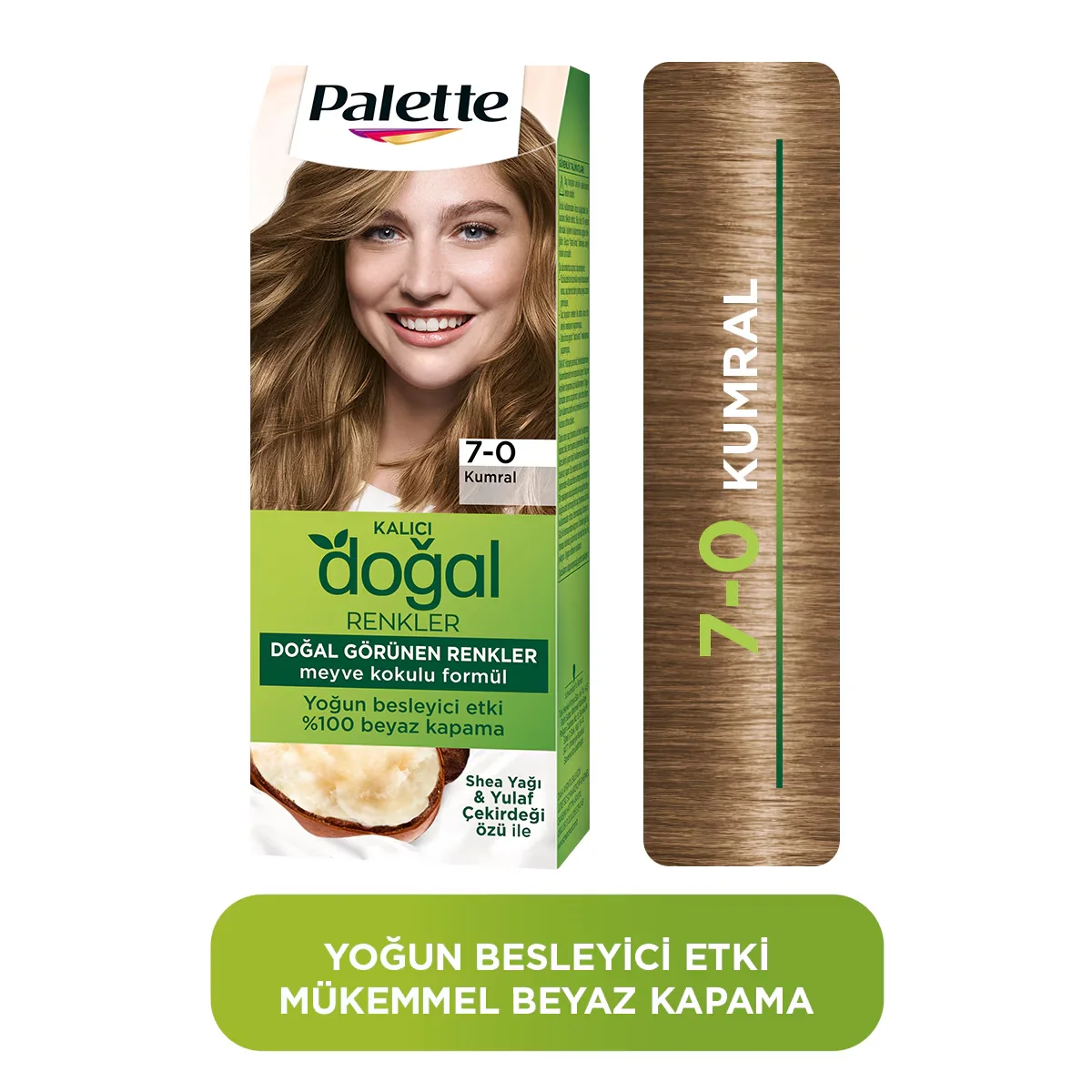 Palette Naturfarben 7-0 Blond Permanente Haarfarbe