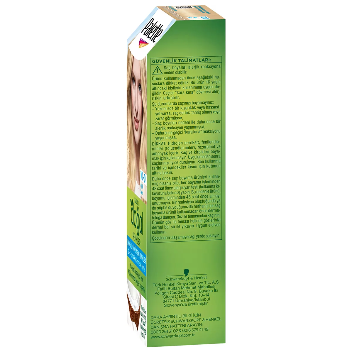 Palette Permanente Haarfarbe Naturblond 10-0