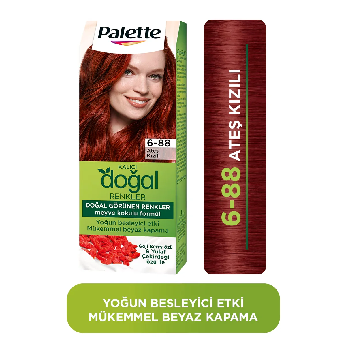 Palette 6-88 Feuerrot Vegane Haarfarbe - Nährende Farbe