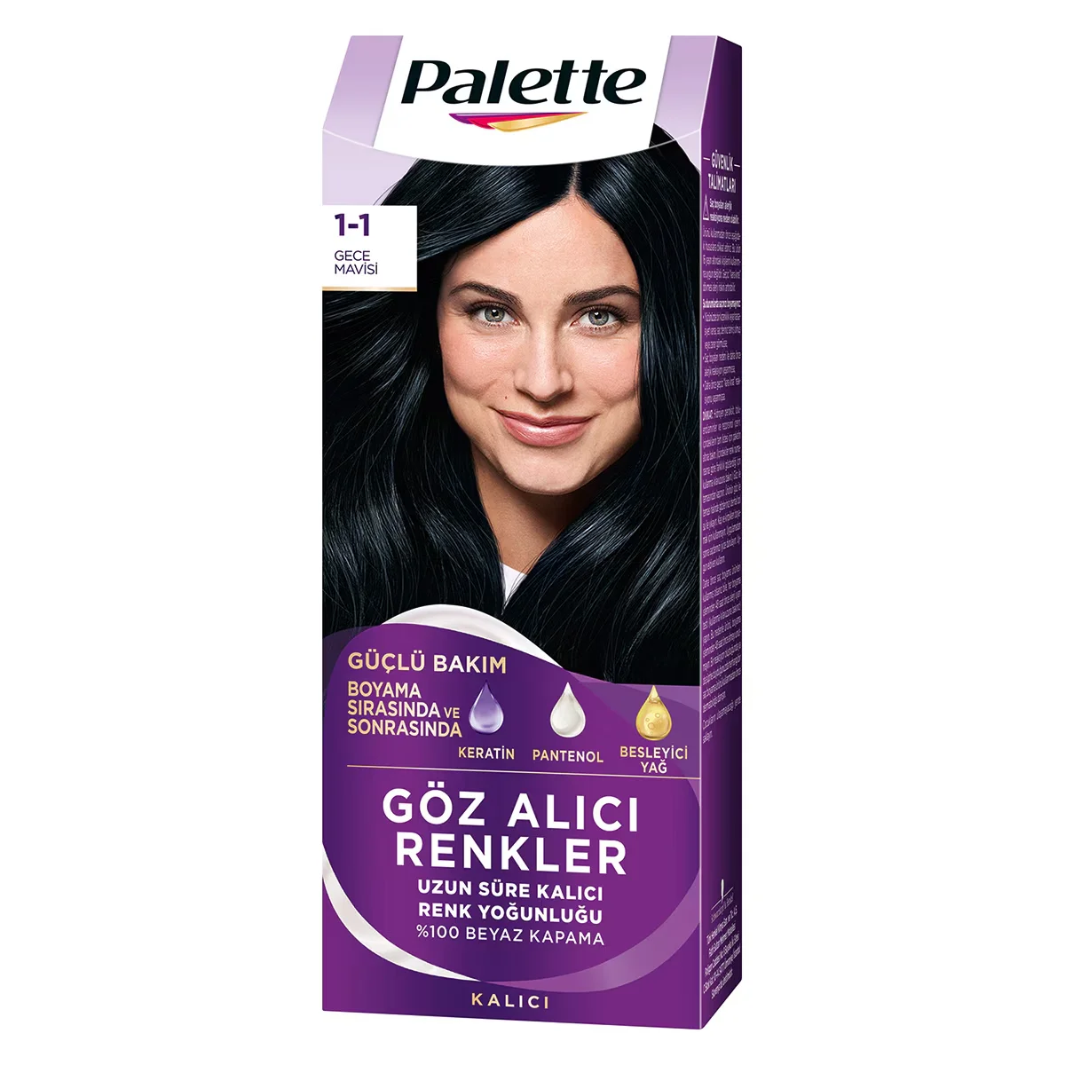 Palette Hair Dye Eye-Catching Colors 1-1 Night Blue 110 ml