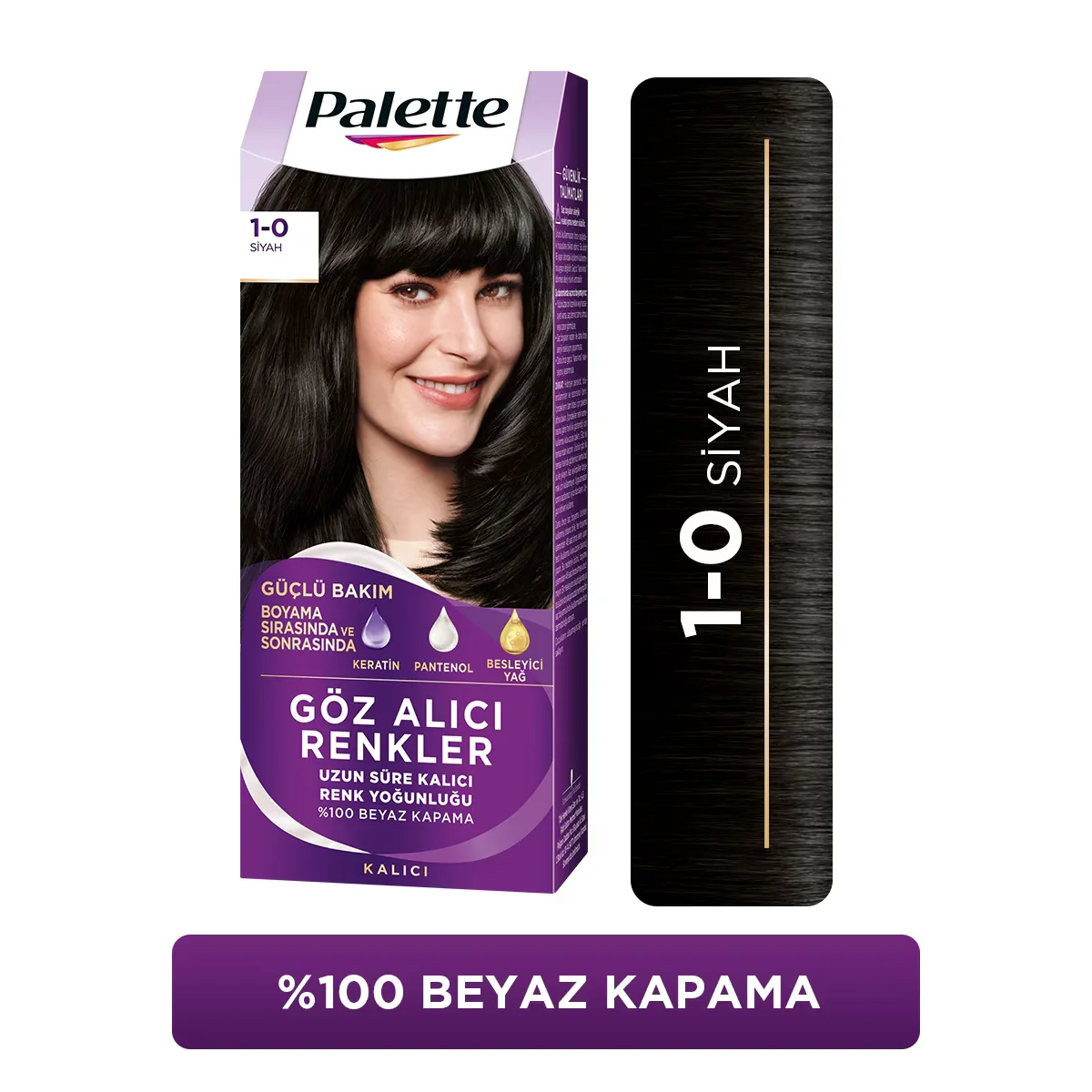 Краска для волос Palette Яркие цвета 1-0 черный