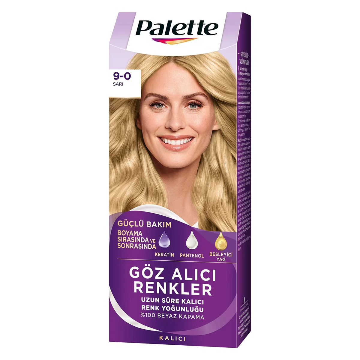 Palette Hair Dye Eye-Catching Colors 9-0 Yellow 1 pcs